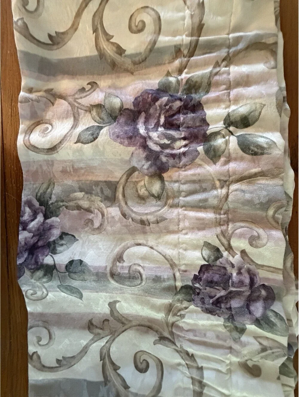 Croscill Chambord Cassis Amethyst Valance 17x78” Set Of 3 Purple Damask Valances